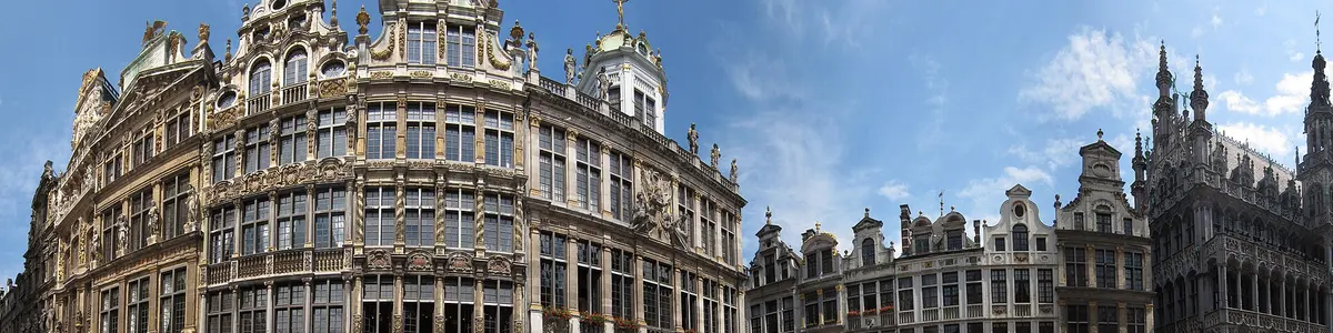 A panoramic view across Brussels, Belgium.